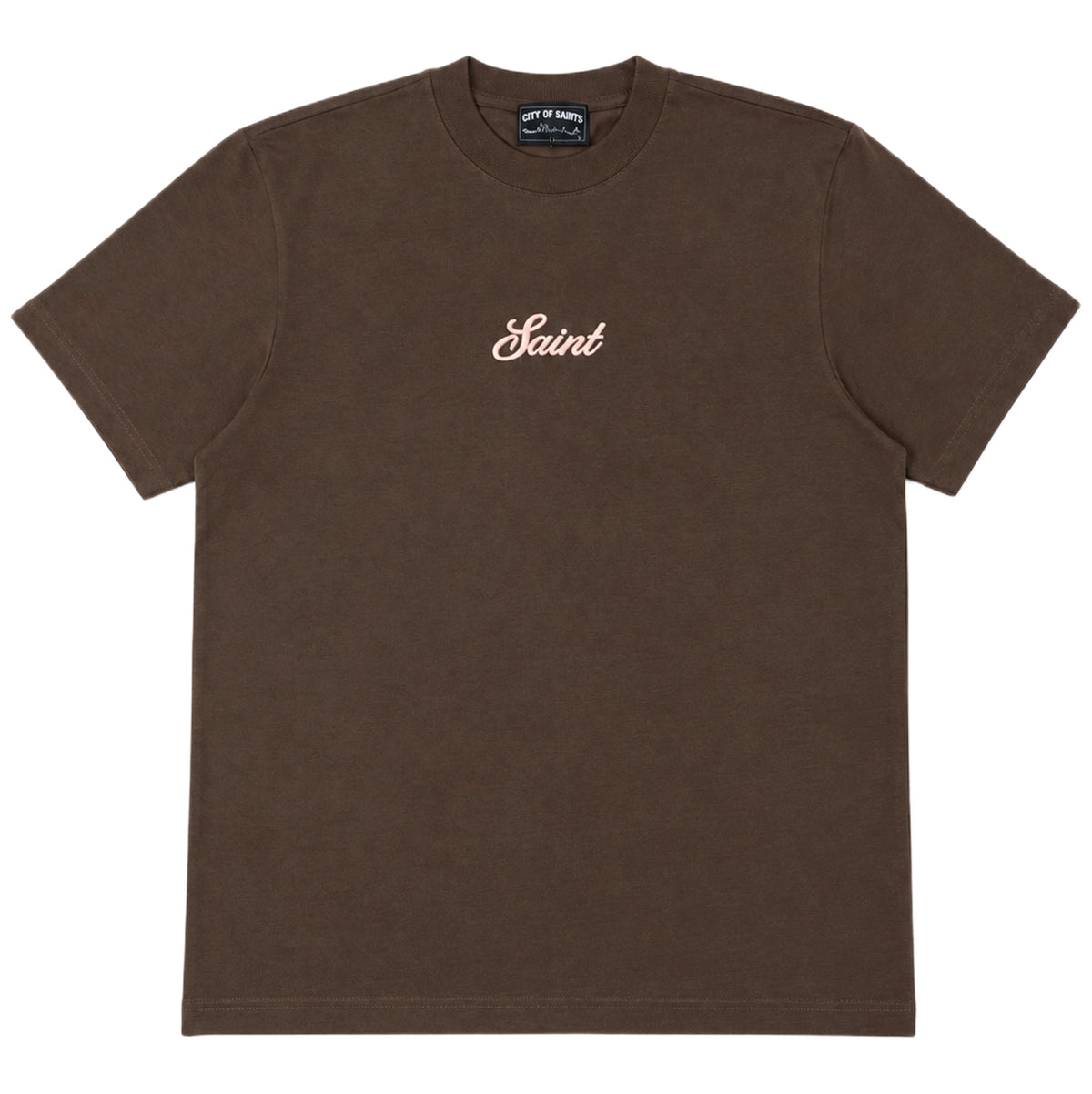 Saint Signature Tee - Brown/Pink