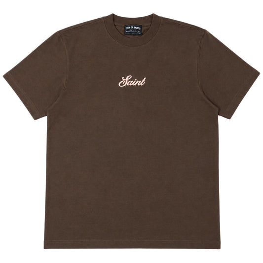 Saint Signature Tee - Brown/Pink