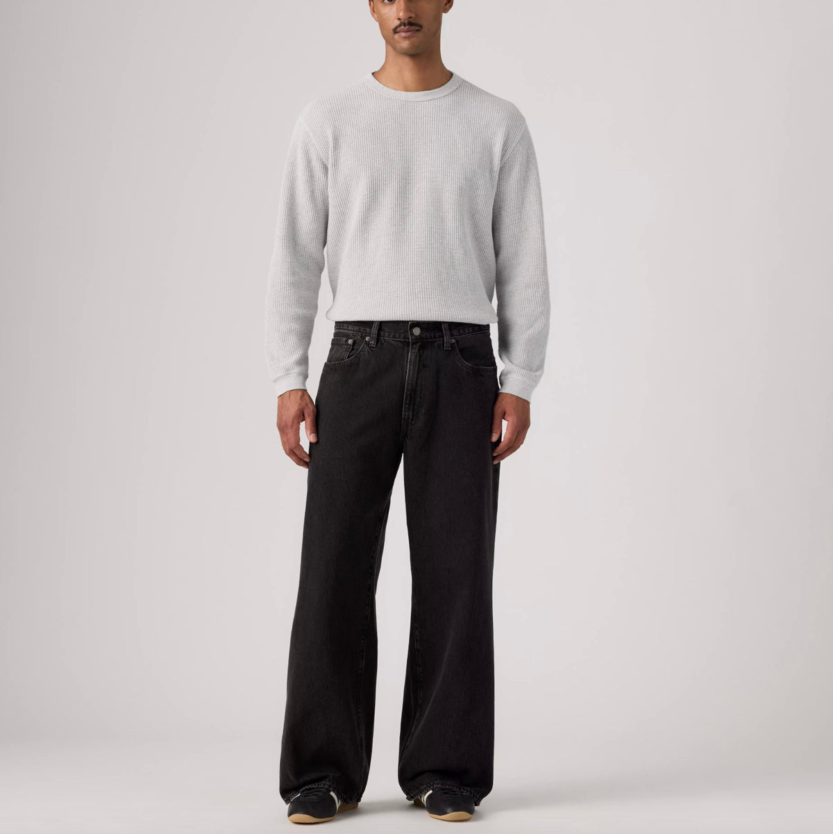 baggy wide leg - Black