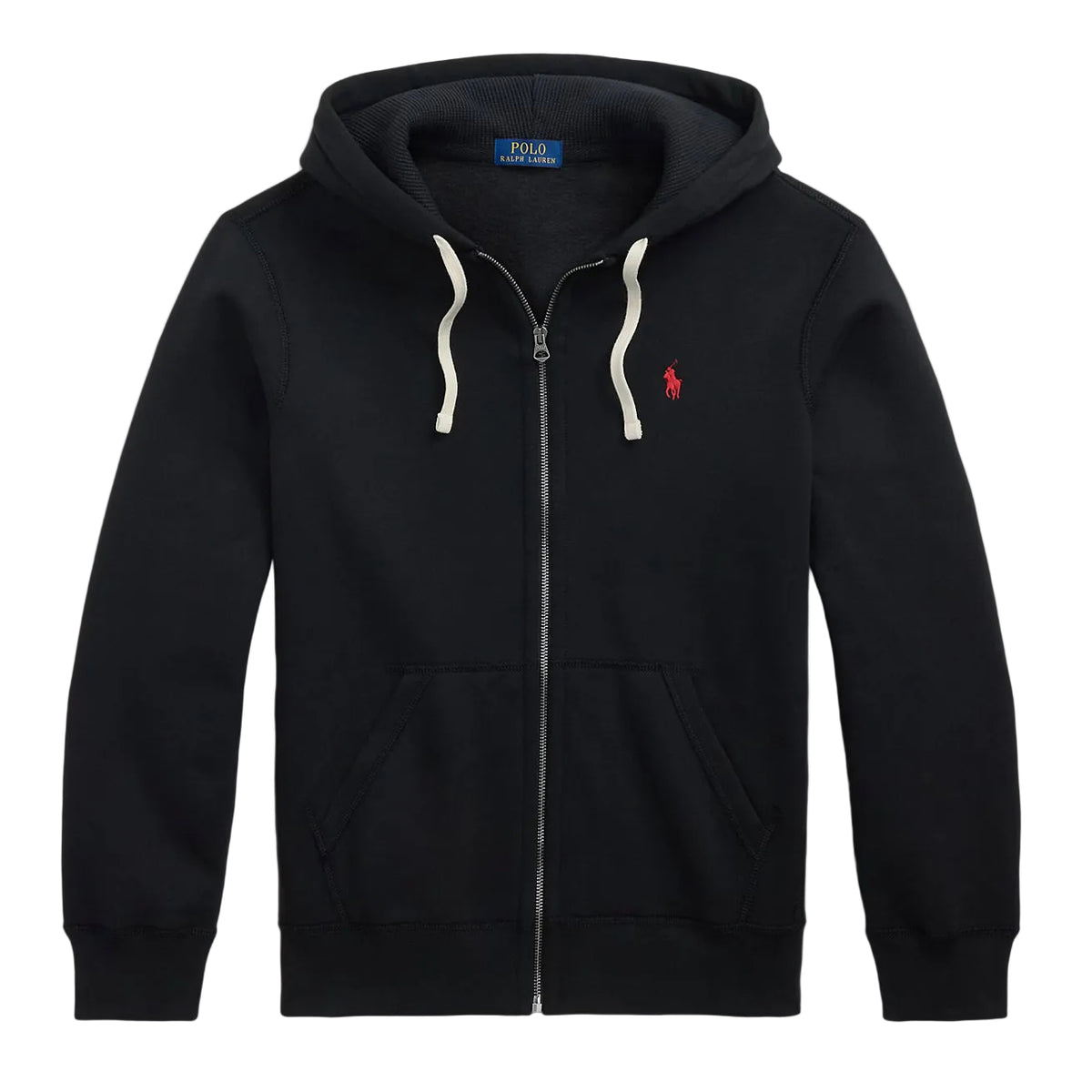 Fleece Full-Zip Hoodie - Black