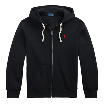 Sweat à capuche zippé RL - Noir