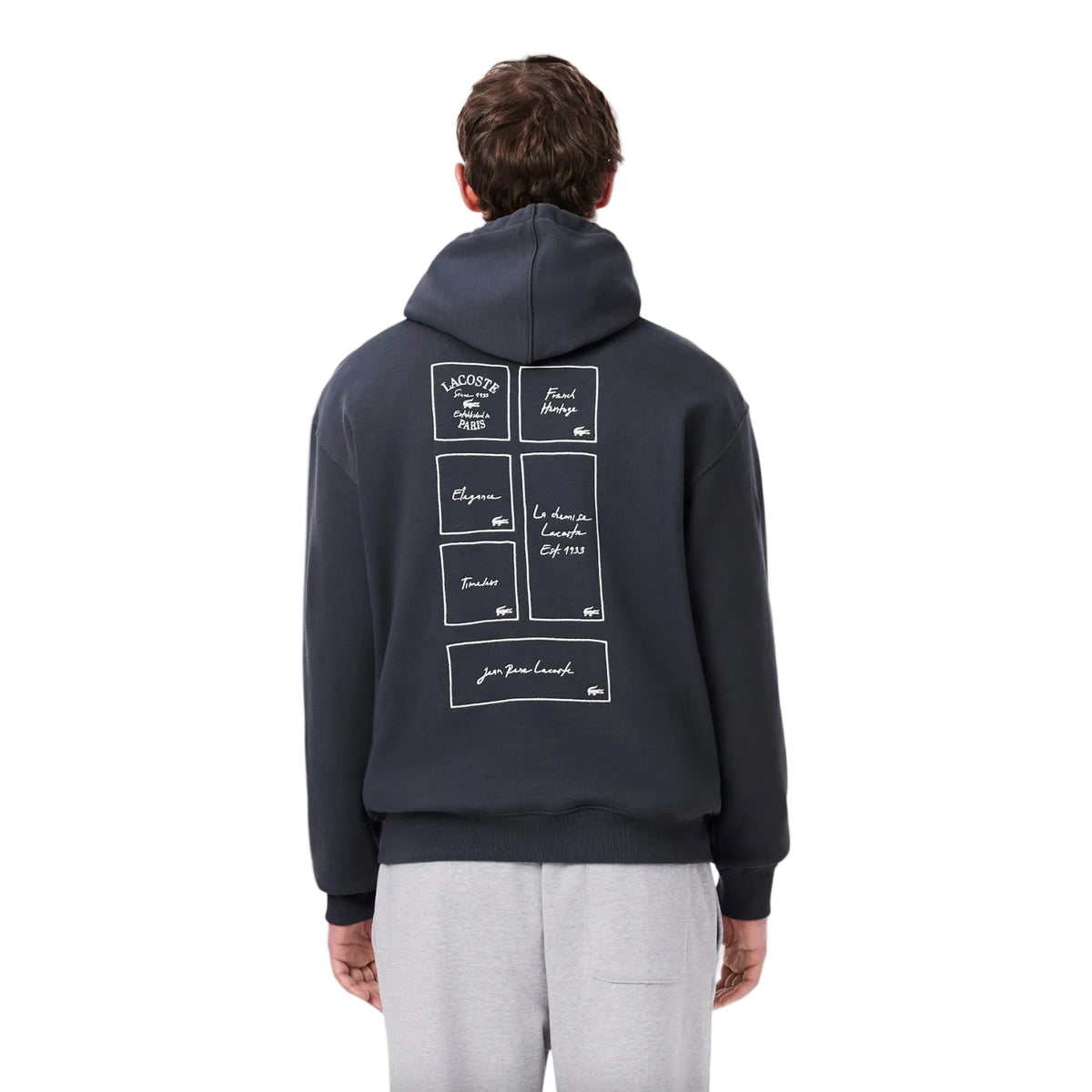 Sweat à capuche avec broderie - GRAPHITE