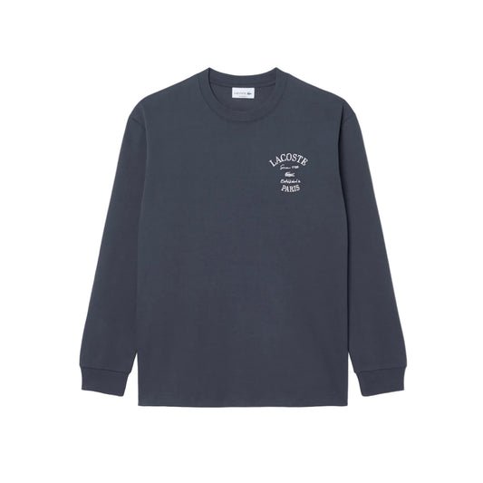 T-shirt à manches longues avec broderies - GRAPHITE