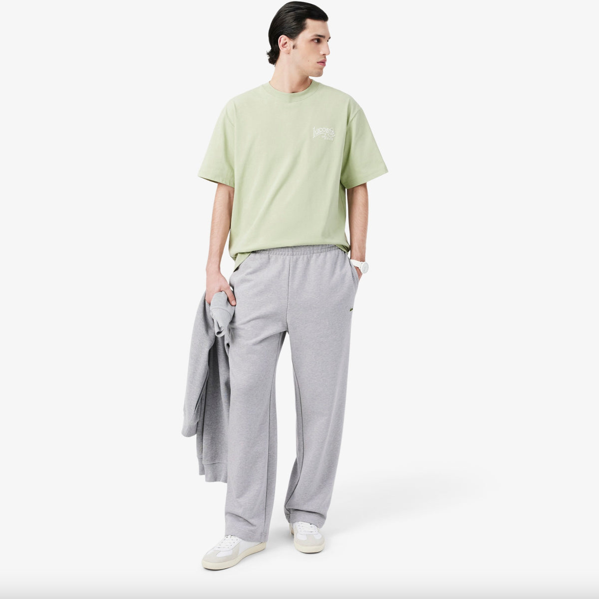 Jogging coupe décontractée - Gris chiné