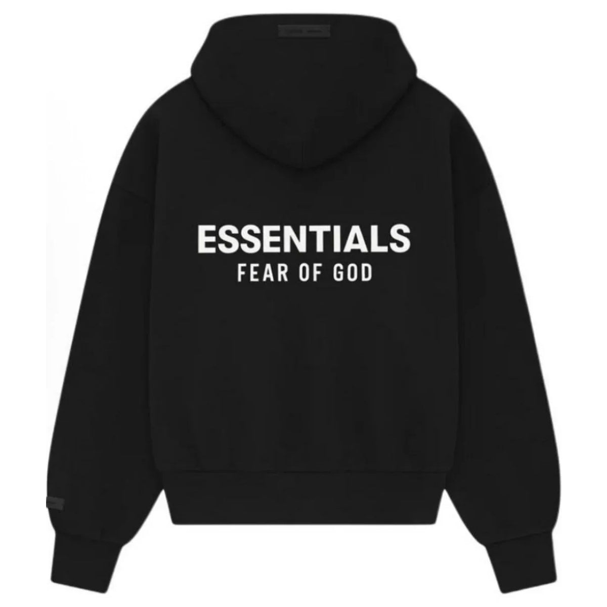 Essentials FOG Classic Full Zip Hoodie Jet Black/White SS25