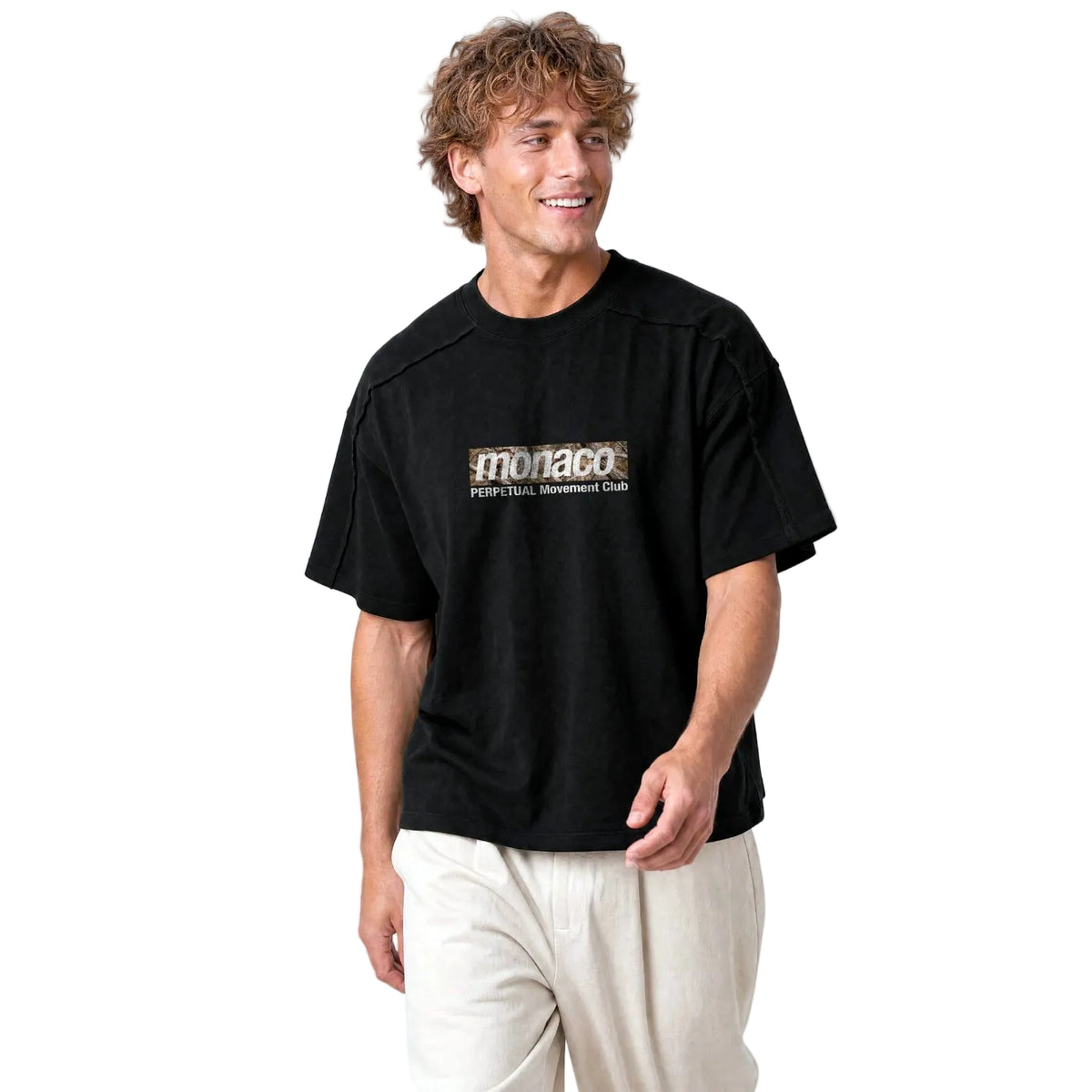 REALTREE BOX LOGO TEE - BLACK