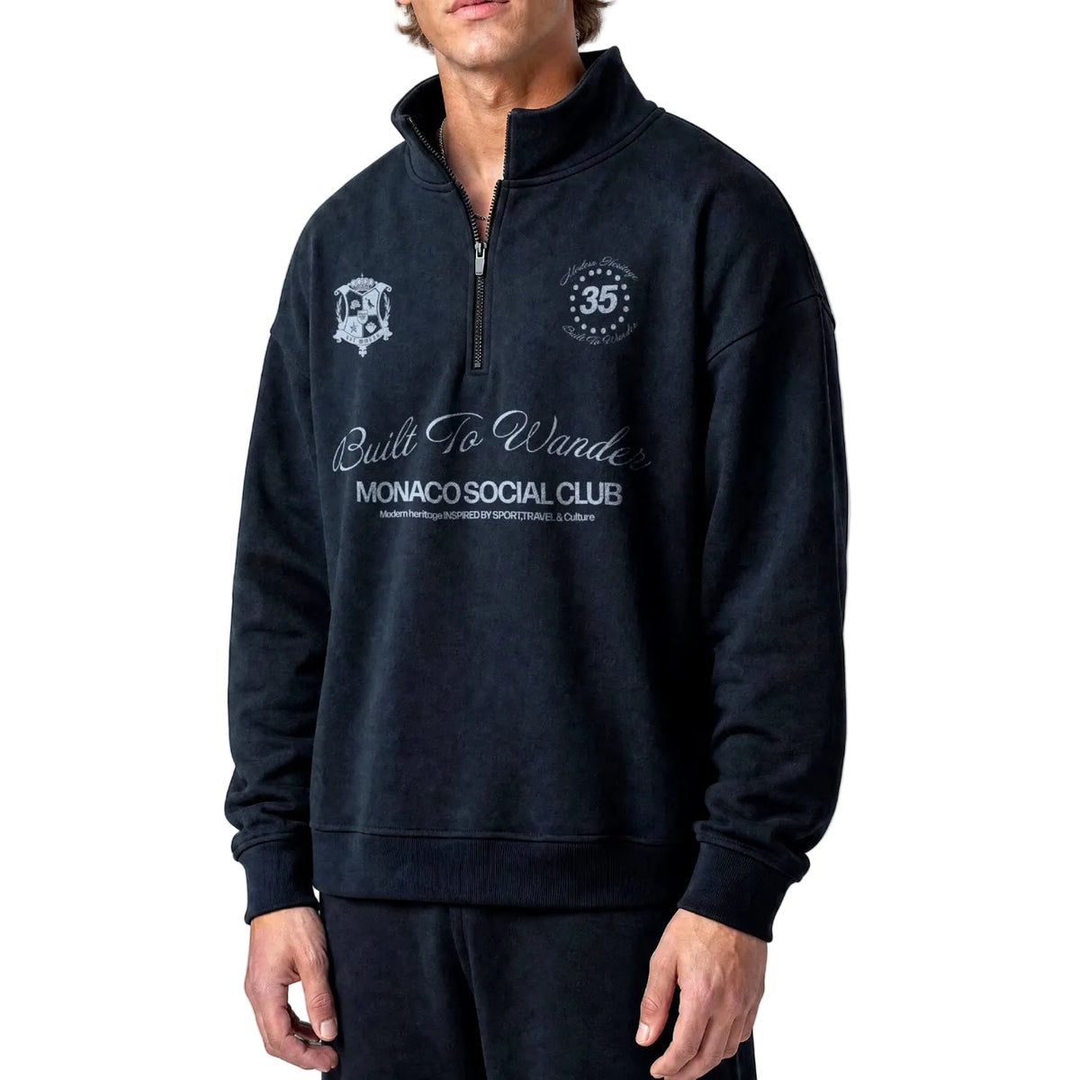 THE VARSITY 35 QUARTER-ZIP - Navy