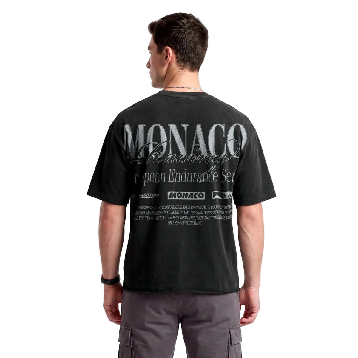 ENDURANCE RACING TEE -  Faded Black