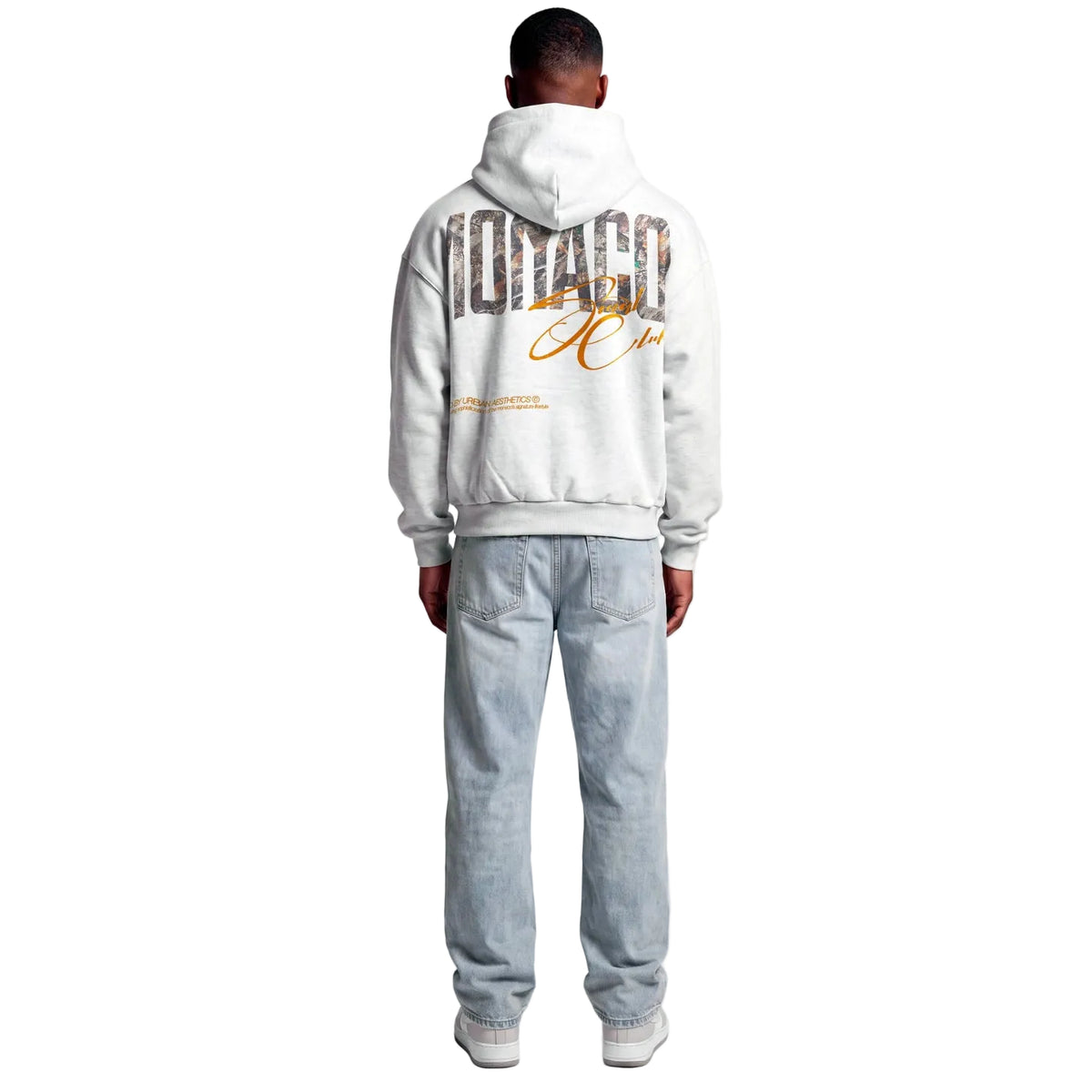 FULL-ZIP MONACO HERITAGE CAMO HOODIE - Heather Gray