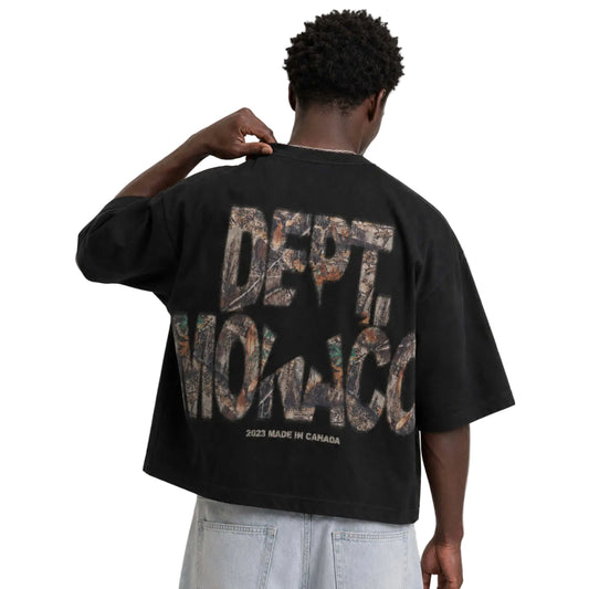 T-SHIRT CAMO DEPT. TEE - Noir