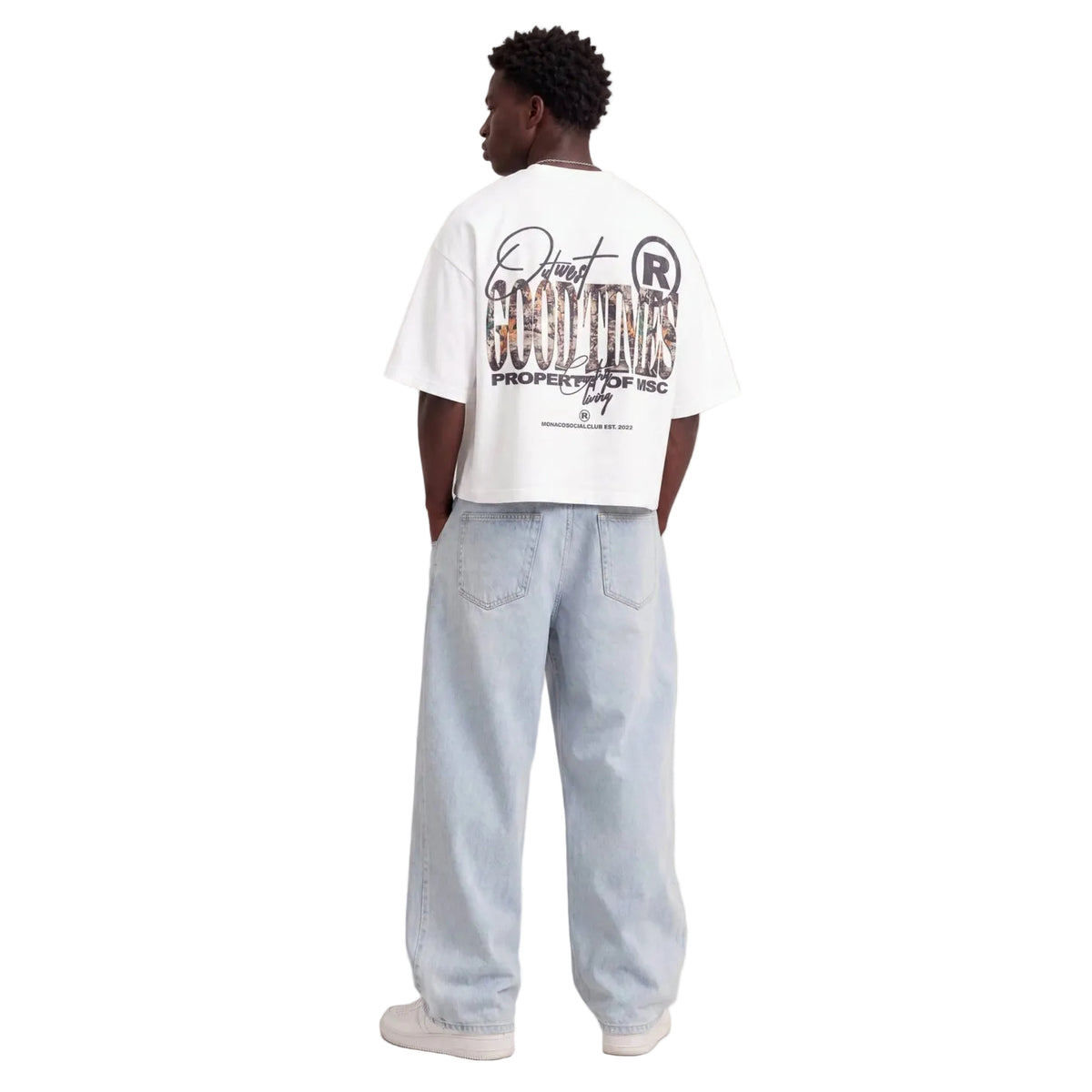 T-SHIRT OUTWEST CAMO - Blanc
