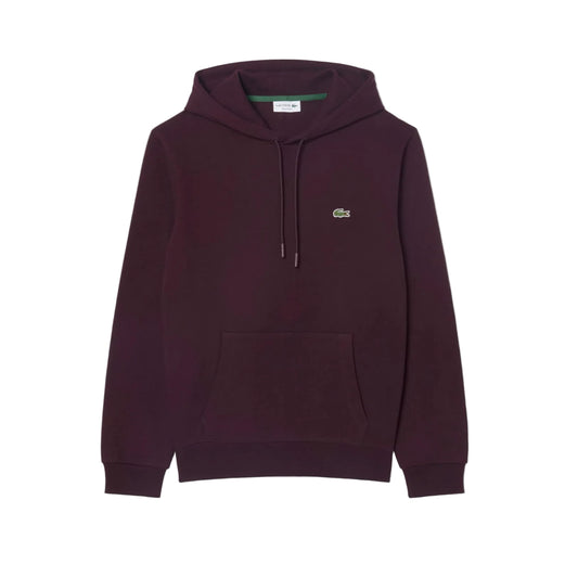 Sweatshirt à capuche molleton de coton - Marron Bourgogne