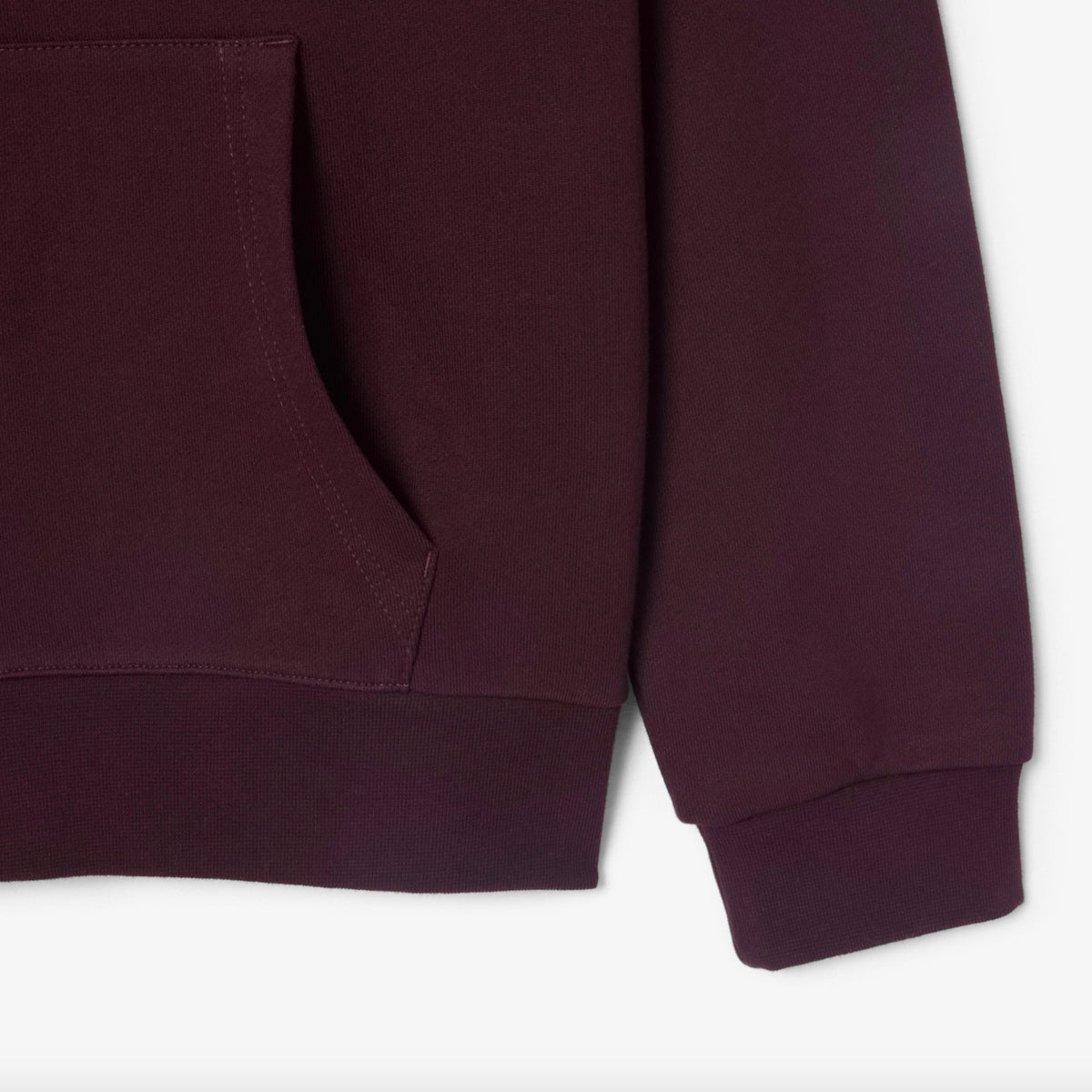 Sweatshirt à capuche molleton de coton - Marron Bourgogne