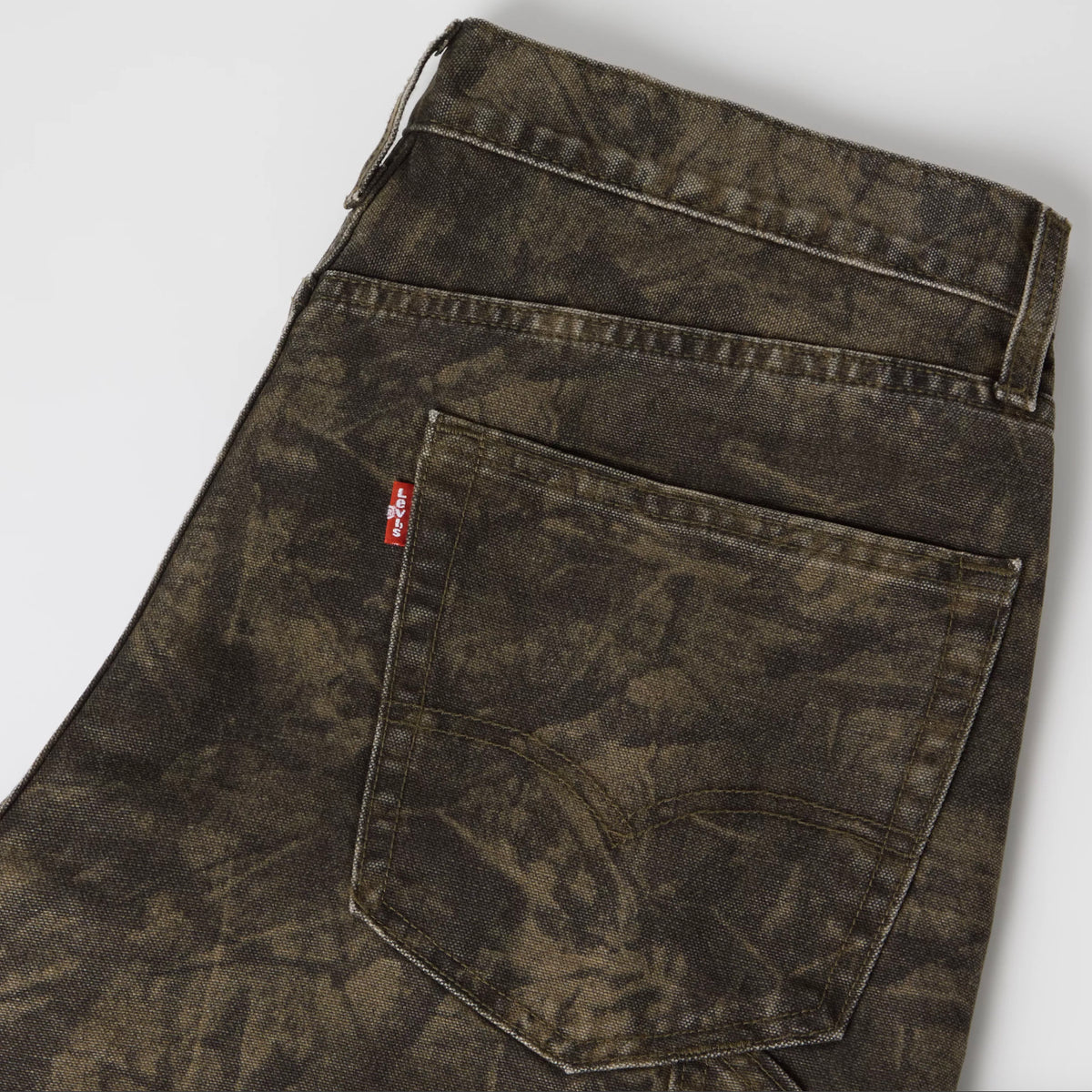 Jean menuisier doublé au genou 568MC ample droit - Camo