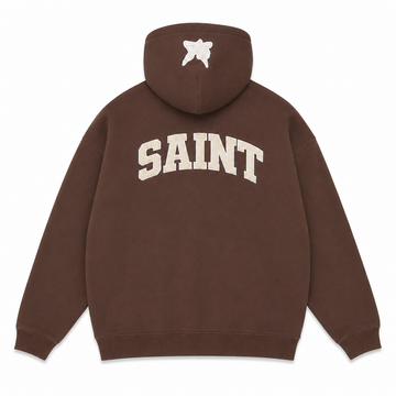 Saint Heavyweight Brushed Zip-Up Warm Cocoa