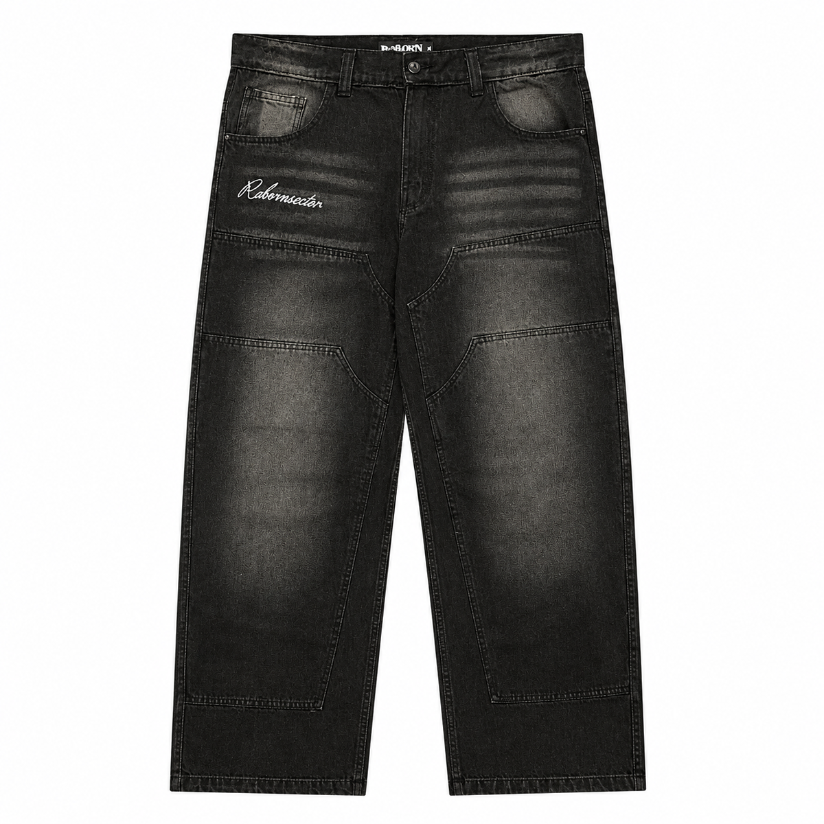 "INNER" DENIM PANTS - Black