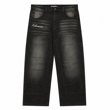 "INNER" DENIM PANTS - Black