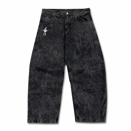 "ARCHIVE" DENIM PANTS - GRIS DÉLAVÉ