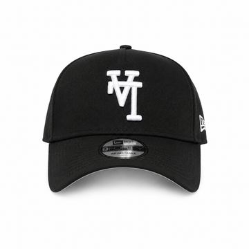 Los Angeles Dodgers 'Upside Down LA Logo' 9FORTY A-Frame Snapback - Black
