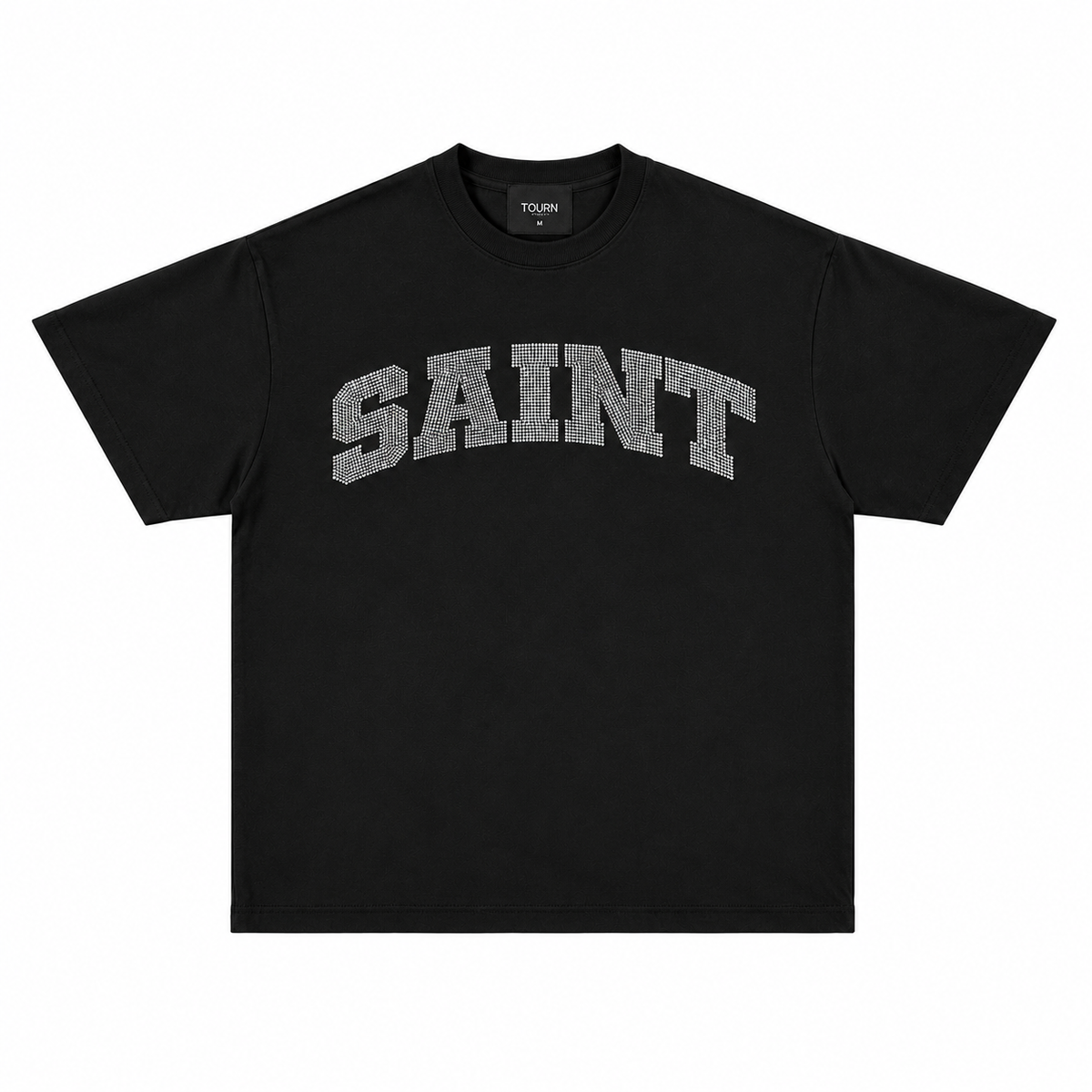 Saint Heavyweight Tee Black/SAINT CRYSTAL
