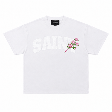 Saint Heavyweight Tee White/Flowers