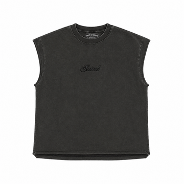 Saint Heavyweight Muscle Tee - Washed Black