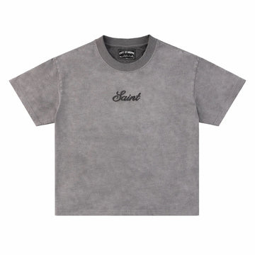T-shirt Saint signature - noir délavé