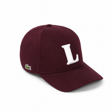Casquette de baseball en twill de coton brodé 3D - Maron burgundy