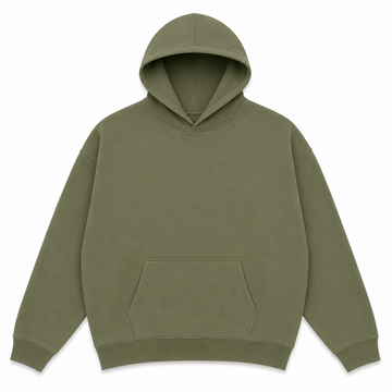 Sweat à capuche épais - Olive