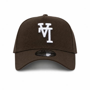 Los Angeles Dodgers 'Upside Down LA Logo' 9FORTY A-Frame Snapback - Brown