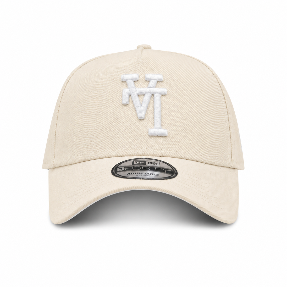 Los Angeles Dodgers 'Upside Down LA Logo' 9FORTY A-Frame Snapback - beige clair