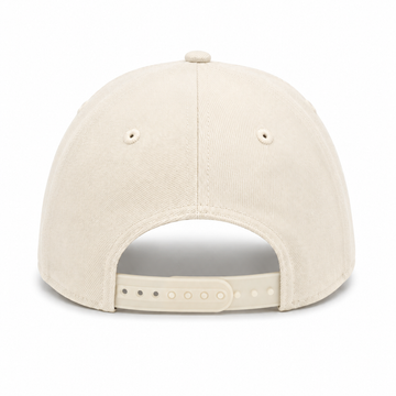 Los Angeles Dodgers 'Upside Down LA Logo' 9FORTY A-Frame Snapback - Cream