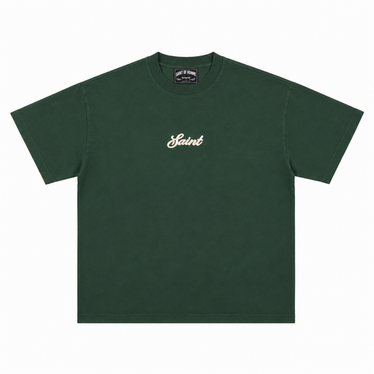 Saint signature Tee - Forest green