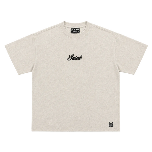 Saint Signature Tee - Oat Ash