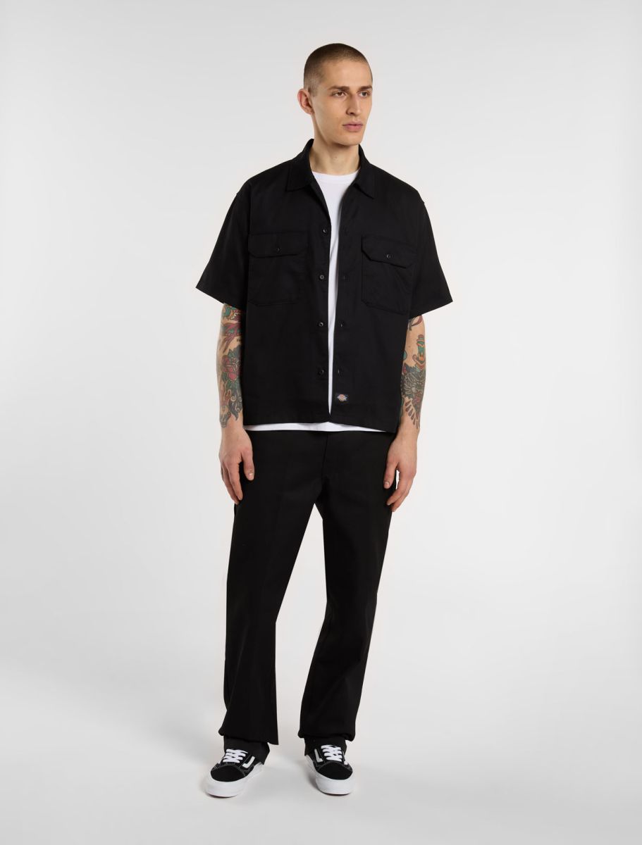 MENS UNIONVILLE GD S/S WORK SHIRT - Black