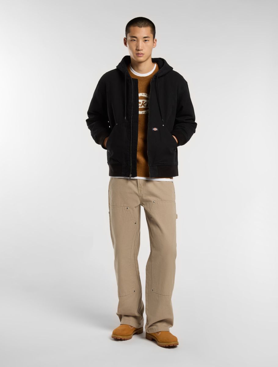 Dickies Hilham Hooded Canvas Jacket - Black