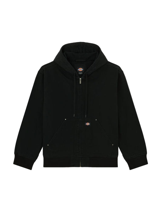 Dickies Hilham Hooded Canvas lined Jacket -Black