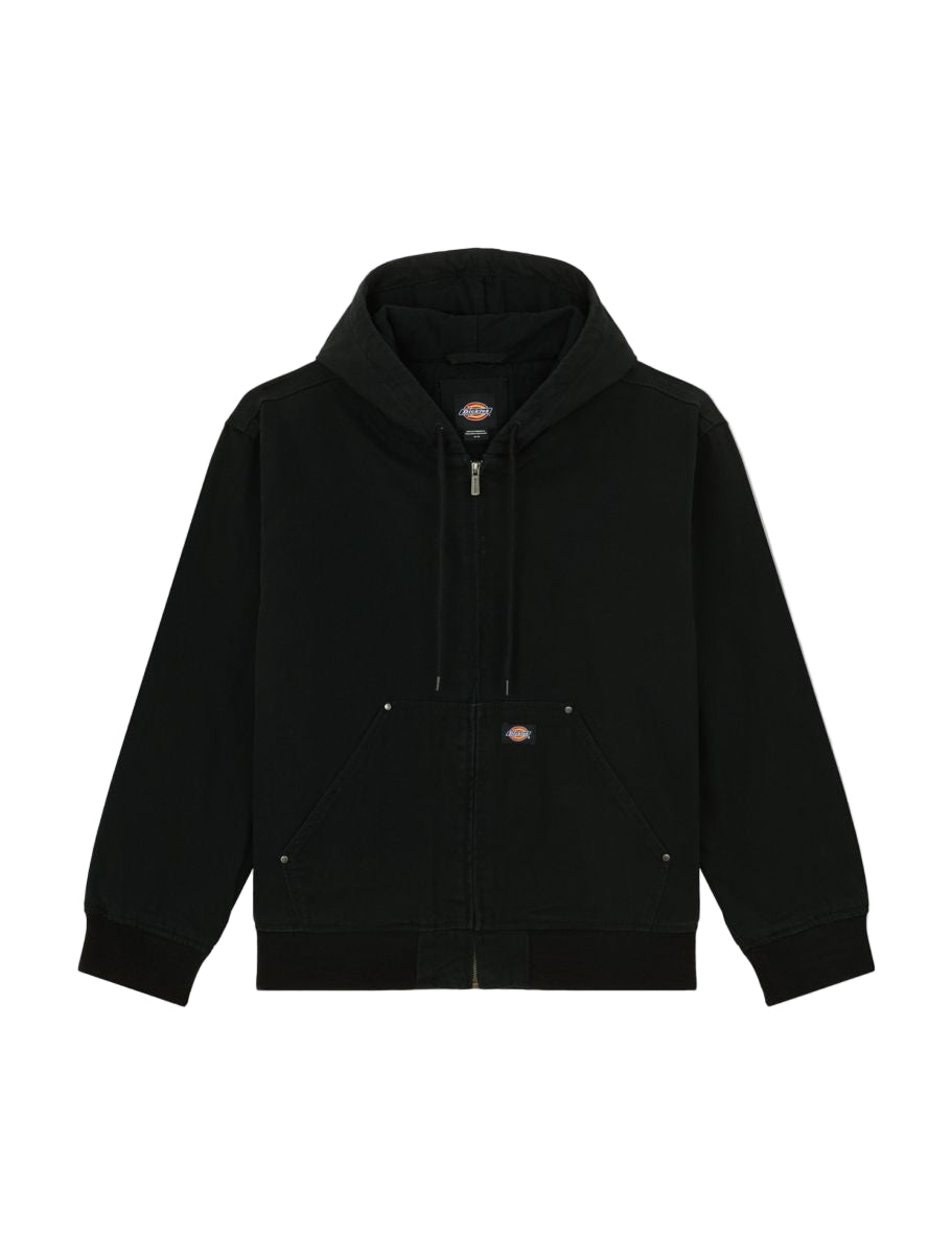 Dickies Hilham Hooded Canvas Jacket - Black