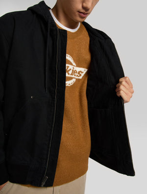 Dickies Hilham Hooded Canvas Jacket - Black