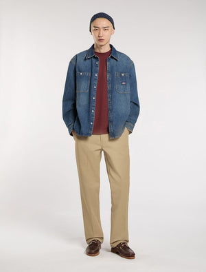 Chemise en jean à manches longues Mechanic - Bleu Kaki