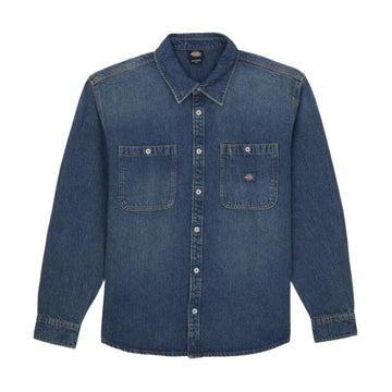 Chemise en jean à manches longues Mechanic - Bleu Kaki