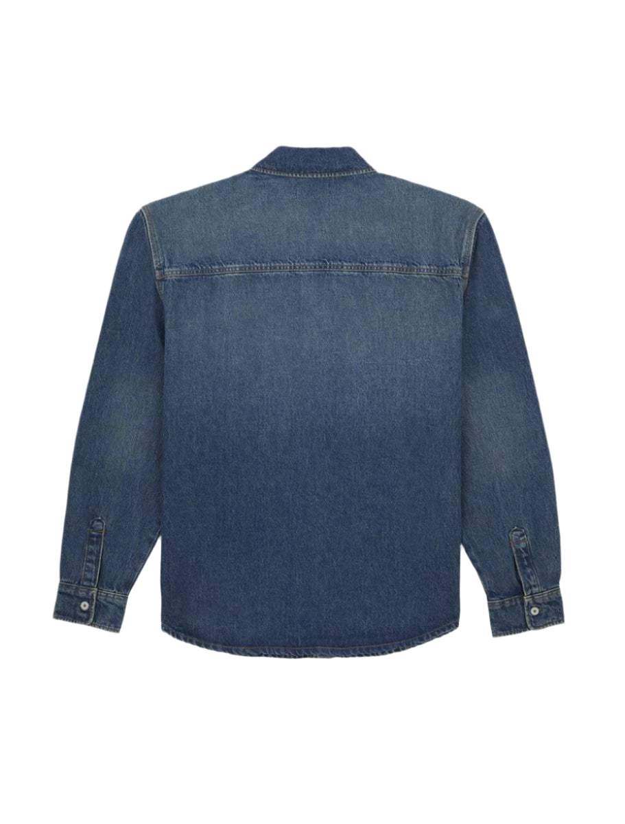 Chemise en jean à manches longues Mechanic - Bleu Kaki