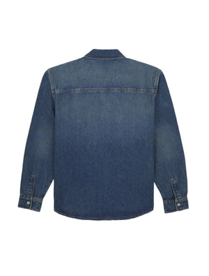 Chemise en jean à manches longues Mechanic - Bleu Kaki