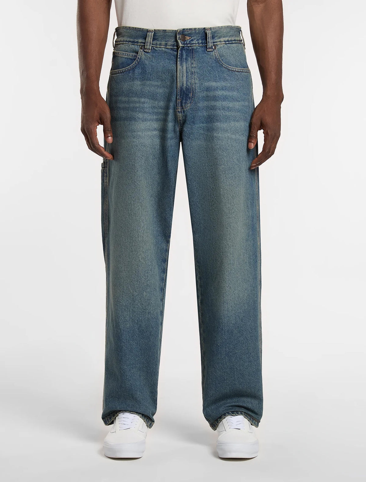 958 baggy tapered work jeans -  Khaki tinted blue