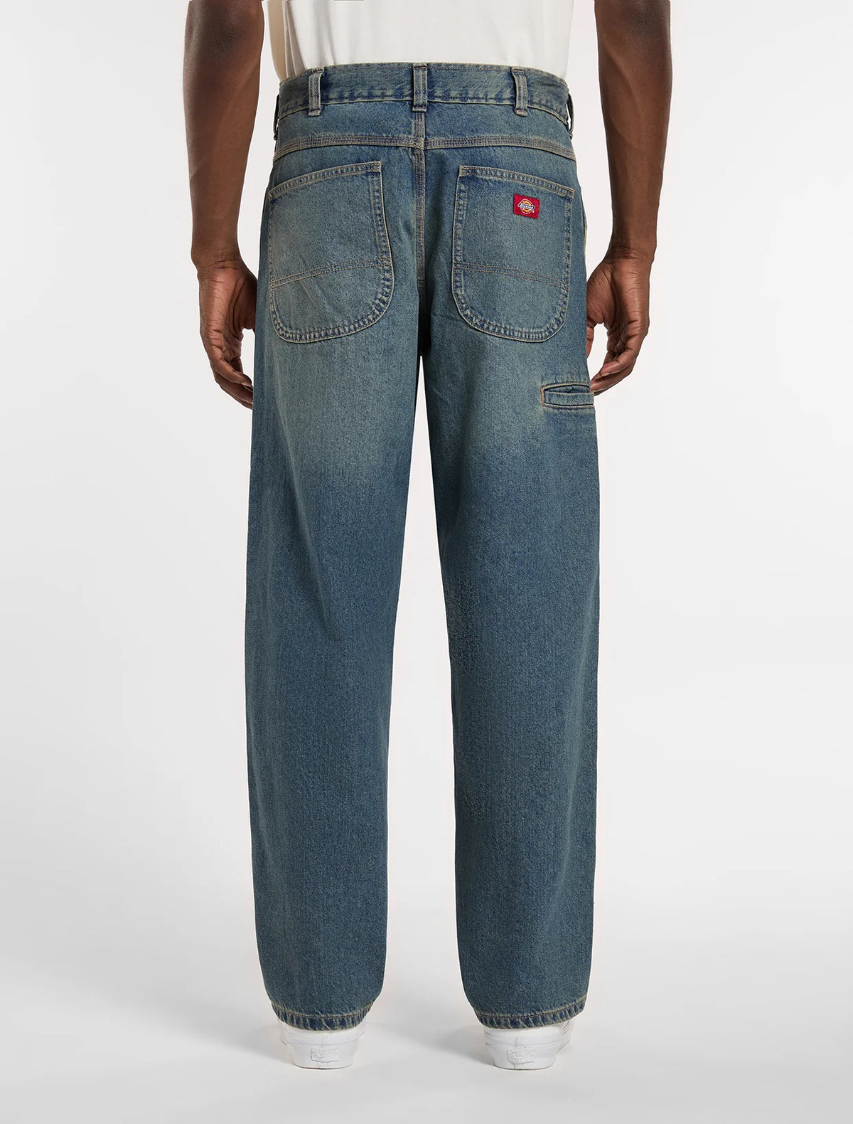 958 baggy tapered work jeans -  Khaki tinted blue