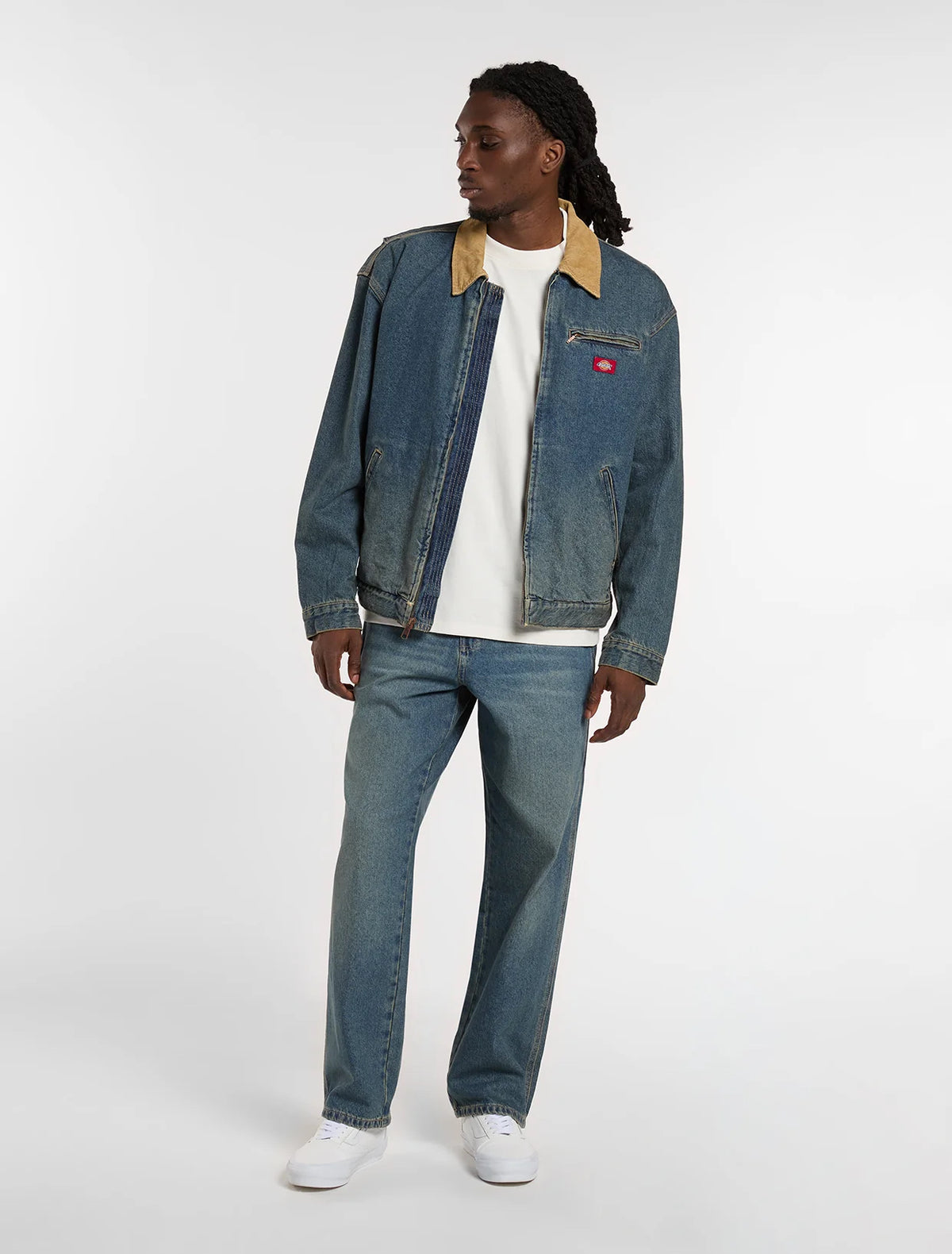 958 baggy tapered work jeans -  Khaki tinted blue