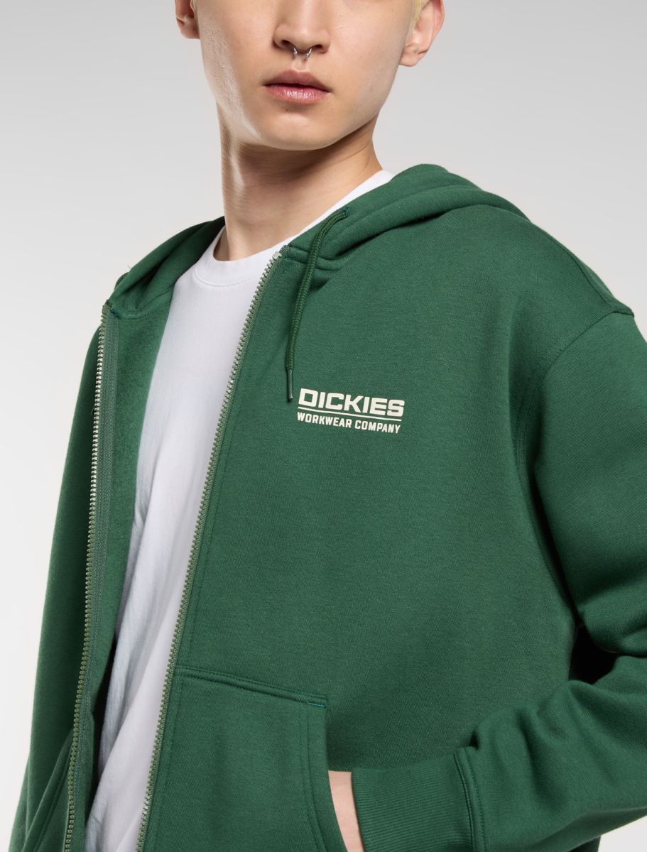Sweat à capuche zippé Bolivar - Pin