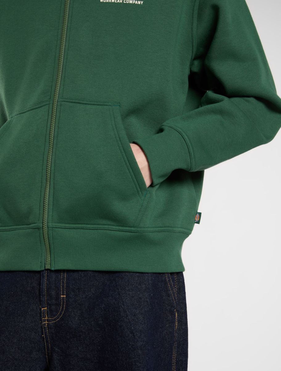 Sweat à capuche zippé Bolivar - Pin