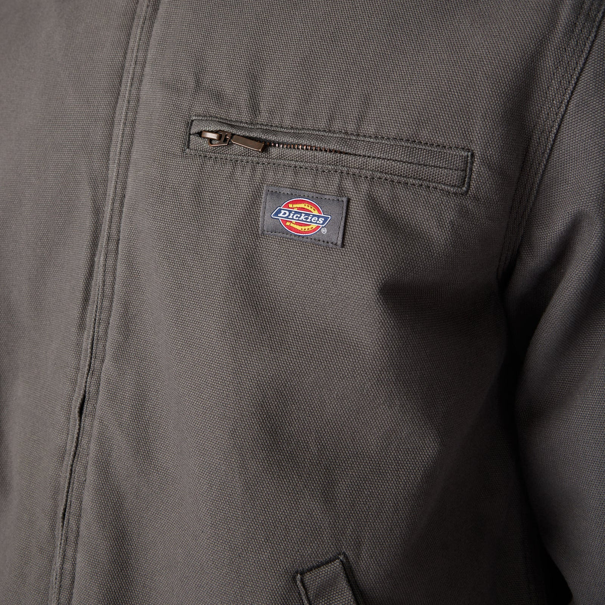 Blanket Lined Duck Canvas Jacket - Grey