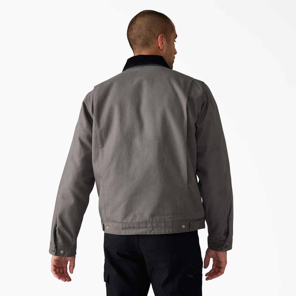 Blanket Lined Duck Canvas Jacket - Grey